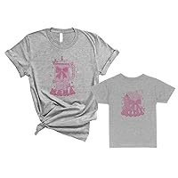 TeesAndTankYou Coquette Mama and Mini Mommy and Me Matching Shirt Pair Set Of 2