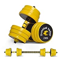 Nice C Adjustable Weights Dumbbells Set, Dumbbell Set, Home Weights 2-in-1 set, 22-33-44-55-66-88 Non-Slip, All-purpose, Gym