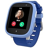 XPLORA X6 Play - Watch Phone for Children (4G) - Calls, Messages, Kids School Mode, SOS Function, GPS Location, Camera and Pedometer – (Subscription Required) (Blue)