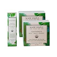 Certified Organic Toothpaste and Tonic Oral Care Package (2 and 1)