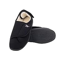 Diabetic Slippers For Women Extra Wide Width, Lymphedema Shoes, Edema Shoes For Swollen Feet, Indoor and Outdoor Diabetic Velcro Slippers For Women, Non Slip House Slippers For Woman