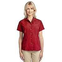 Port Authority Ladies Patterned Easy Care Camp Shirt. L536
