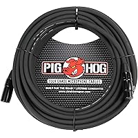 Pig Hog PHM50 High Performance 8mm XLR Microphone Cable, Black , 50 Feet
