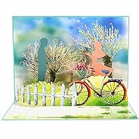 Pop Up 3D Card for Birthday, Valentines Day, Graduation, Anniversary, Thinking Of You, Mother's Day, Handcrafted with 77 Process, Show Your Thoughtfulness (I Do)
