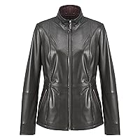 Women's Italian Genuine Leather Jacket - Real Lambskin Leather Jacket for Women