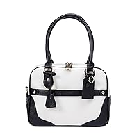 Iuha Italian Cowhide Leather 2-Way Handbag with Lock Shoulder Bag High-End Trend Basic Feminine Casual