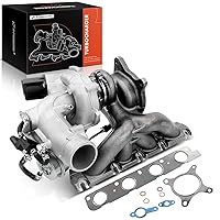 Complete Turbo Turbocharger Kit, with Wastegate Actuator & Gasket, Compatible with Audi A3 2006-2008, TT 2009 & Volkswagen Jetta/GTI/Passat 2006-2008, Eos 2008-2012, 2.0L GAS