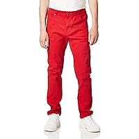 WT02 Men's Basic Color Twill Stretchable Skinny Pants