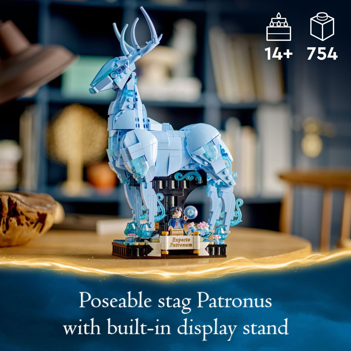 LEGO Harry Potter Expecto Patronum 76414 Collectible 2-in-1 Building Set; Birthday Gift Idea for Teens or Fans Aged 14 and Up; Build and Display Patronus Set for Fans of The Wizarding World