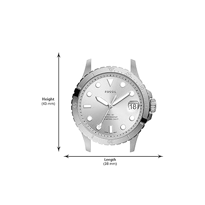 Fossil FB-01 Women's Dive-Inspired Sports Watch with Stainless Steel, Ceramic, or Silicone Band