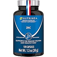 ZINC Citrate Supplement ✦ Natural Acne Treatment ✦ Supports The Immune System & Wound Healing ✦ 120 Optimal Absorption Capsules ✦ 100% Vegan ✦ Nutrimea