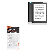 BoxWave Screen Protector Compatible With Kobo Aura Edition 2 - ClearTouch Anti-Glare ToughShield 9H (2-Pack), Anti-Glare 9H Tough Flexible Film Screen Protector