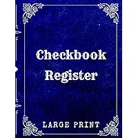 Checkbook register LARGE PRINT: simple and large pages 8.5