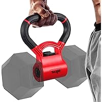 Yes4All Kettlebells Grip, Dumbbell Grip Handle, Convert Dumbbells into Kettlebell for Home Gym, Kettlebell for Weights Plate