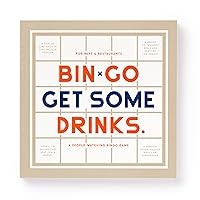 Bin-go Get A Few Drinks – Game Book with Perforated People-Watching Bingo Cards for Bars and Restaurants