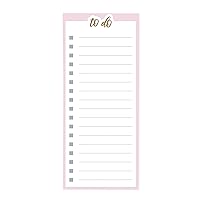 Graphique Magnetic Notepad, Pink To Do– 100 Sheets, 4” x 9.25” x .5” – Front Says, “To Do”, Sticks to Any Magnetic Surface, Perfect for Shopping and Grocery Lists, Makes a Great Gift