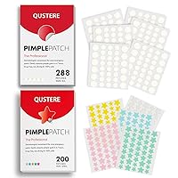 Pimple Patches for Face, Acne Patches, Zit Patches Spot Stickers with Tea Tree, Salicylic Acid & Cica Oil| Star Pimple Patches 200 Count, Hydrocolloid Pimple Patches 288 Count