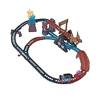 Motorized Toy Train Set Crystal Caves Adventure with Thomas, Tipping Bridge & 8 Ft of Track for Kids Ages 3+ Years
