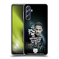 Head Case Designs Officially Licensed AMC The Walking Dead Question Rick Grimes Legacy Soft Gel Case Compatible with Samsung Galaxy M54 5G