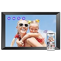 BIGASUO 14.1 Inch Large Digital Picture Frame 1280x800 HD Touch Screen, WiFi Electronic Photo Frames with 16GB Storage, Auto-Rotate, Share Photos Instantly from Anywhere