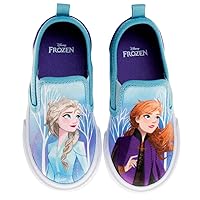 Disney Minnie Mouse, Elsa Frozen, Princess Shoes for Girls Toddler Kids Character Loafer Low top Slip-on Casual Tennis Canvas Sneakers