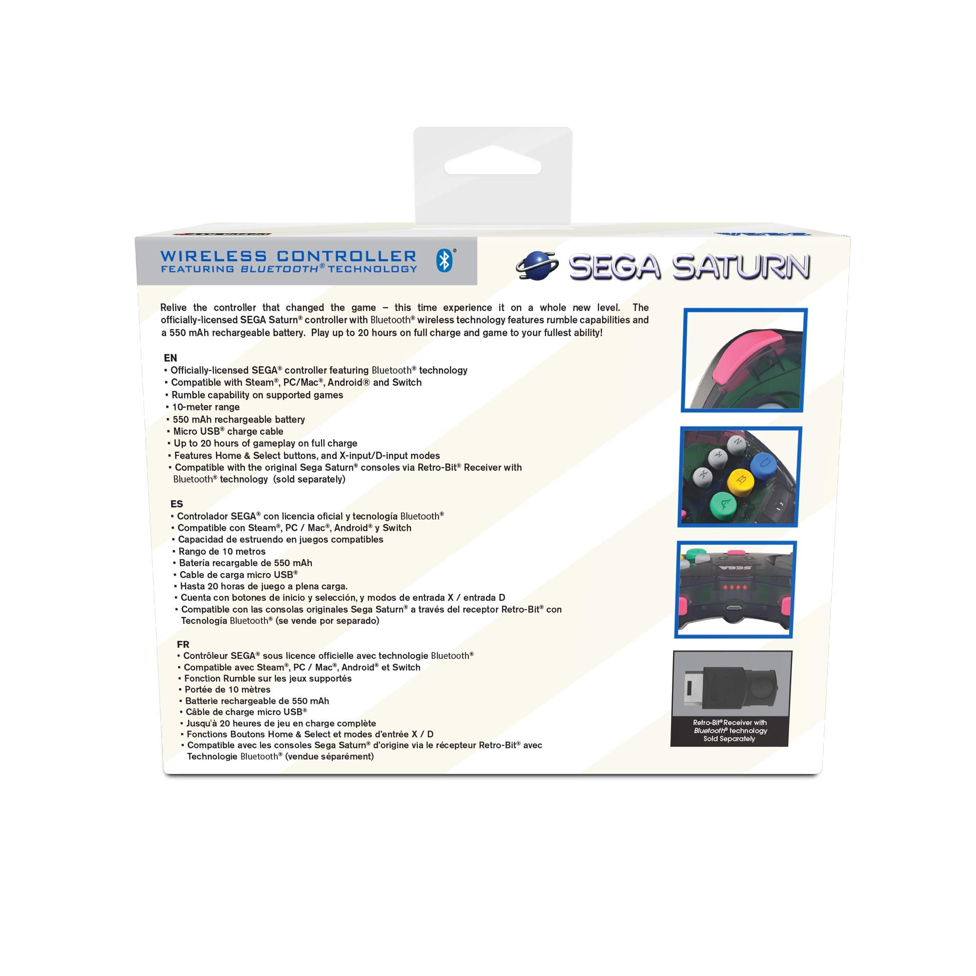 Mua retro-bit SEGA Saturn® 8-Button Arcade Pad Bluetooth State Grey レトロビット  セガ サターン® 8ボタン アーケードパッド ブルートゥース コントローラ ステートグレー trên Amazon Nhật chính hãng  2022 | Fado