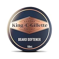 King C. Gillette Soft Beard Balm, Deep Conditioning with Cocoa Butter, Argan Oil and Shea Butter