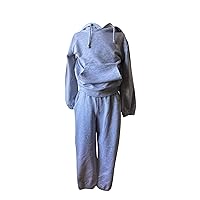Gray tracksuit set made of thin cotton, unisex for boys and girls