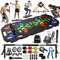 LALAHIGH Portable Exercise Equipment: Complete Home Fitness System with Gym Accessories for Full Body Workout at Home - Suitable for Men and Women