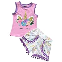 Little Girls 3 Pieces Set Thanksgiving Christmas Outfit Top Tunic Scarf Pant Set