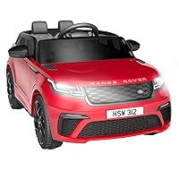 Ride on Cars for Kid 4-8, 12V Licensed Land Rover Ride Electric Car for Kids with Parent Remote Control, MP3 Player, Rocking, Pull Rod