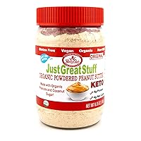 Betty Lou's 100% Organic Powdered Peanut Butter | Gluten Free, Vegan, Low Calorie, All Natural, High Protein | Deliciously Healthy Nut Butter | Just Add Water (6.35 Oz)