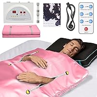 Far Infrared Sauna Blanket for Detoxification, Portable Sauna for Home Detoxification & Relaxation, 95-176℉, Home Sauna Heating with Remote, Calm Your Body and Mind