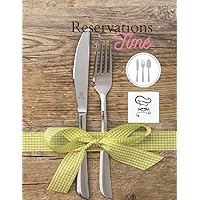 Reservations Time: Notebook reservations/ logbook of your restaurant/notebook for daily schedules/ bistro resto/paperback reservations restaurant