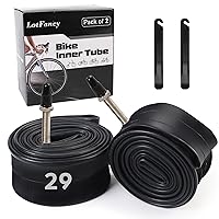 LotFancy 27.5 29 inch Mountain Bike Tube, 2PCS 27.5 x 2.125/2.4, 29 x 2.125/2.4 Bicycle Inner Tubes, 42mm Presta Valve, 2 Tire Levers Included