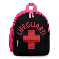 Lifeguard Small Backpack Travel Daypack Casual Shoulders Bags Lightweight with Cute Pattern