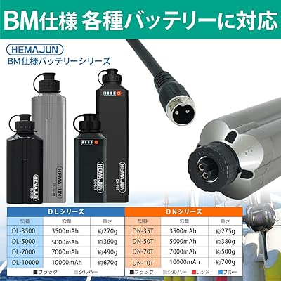 Mua HEMAJUN X-Power Pro BM045 Electric Reel Cord, 2 Cores, 0.1 ft (0.45 m),  For BM Spec Batteries, Electric Reel Cable, Power, Compatible with Daiwa Electric  Reels, HJ-XPPB-045 BM Specifications, trên