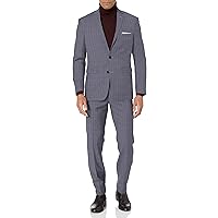 Vince Camuto Men's Two Button Slim Fit Glen Plaid Suit
