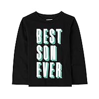 The Children's Place baby boys Best Son Ever Graphic Long Sleeve T Shirt