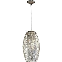 Maxim Arabesque-Six Light Pendant in Crystal style-13 Inches Wide by 22 inches high