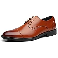 Mens Dress Shoes Classic Modern Formal Wingtip Cap-Toe Lace up Oxford Shoes