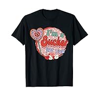 Valentine Candy Heart Graphic Retro Groovy Valentines Day T-Shirt