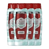 Men's Body Wash Moisturizing Hydro Wash Pure Sport Plus, 21.0 fl oz (Pack of 4)