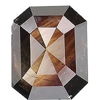Natural Loose Radiant Diamond Brown Color 0.75 CT 5.75 MM Radiant Shape Rose Cut Diamond L8117