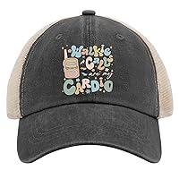 Walkie Calls are My Cardio Trucker Hat Trucker Hat Women AllBlack Gifts for Grandma Cool Caps