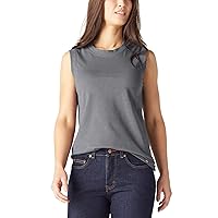 Dickies Women's Muscle Tank Shirt with Full Shoulder Coverage