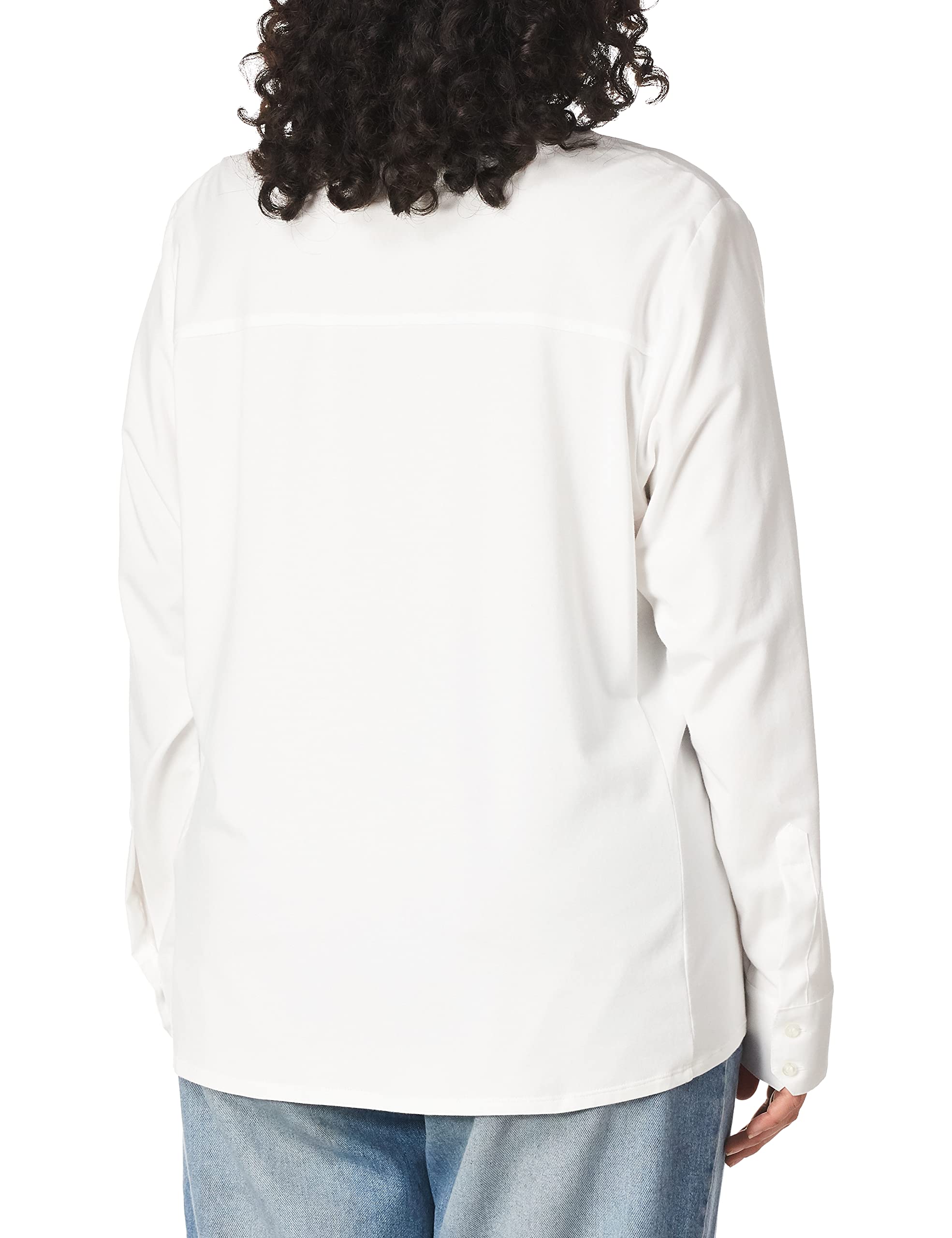 Calvin Klein Women's Plus-Size Non-Iron Knit Combo Shirt