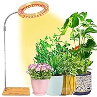 Grow Light for Indoor Plants LED Growing Light for Indoor Plants Full Spectrum with Base,Height Adjustable 10-60 Inch, Idea for Plant Shelf,Plant Pots,Desk Large Plant Light