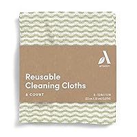 Amazon Aware All Purpose Cleaning Cloth, 8 Count, Pack of 1 Green, 13 x 15 Inch