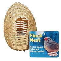 Living World Bamboo Finch Nest, Medium, 4 x 4 Inches